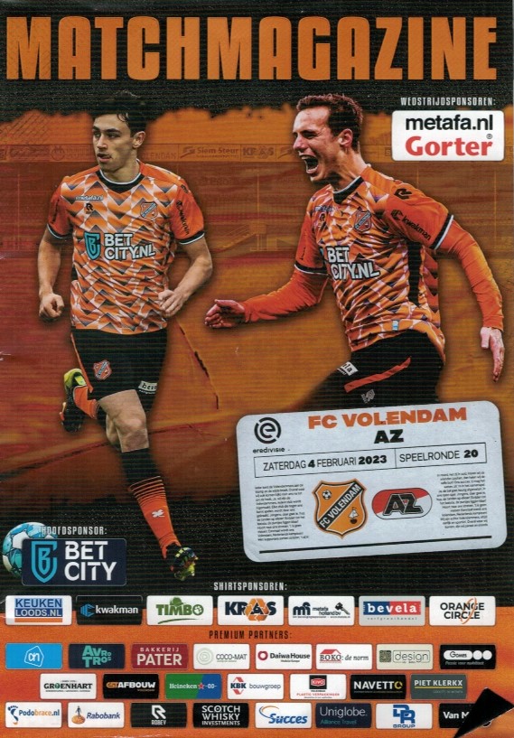 AZ Programma 4-feb-2023 Volendam uit